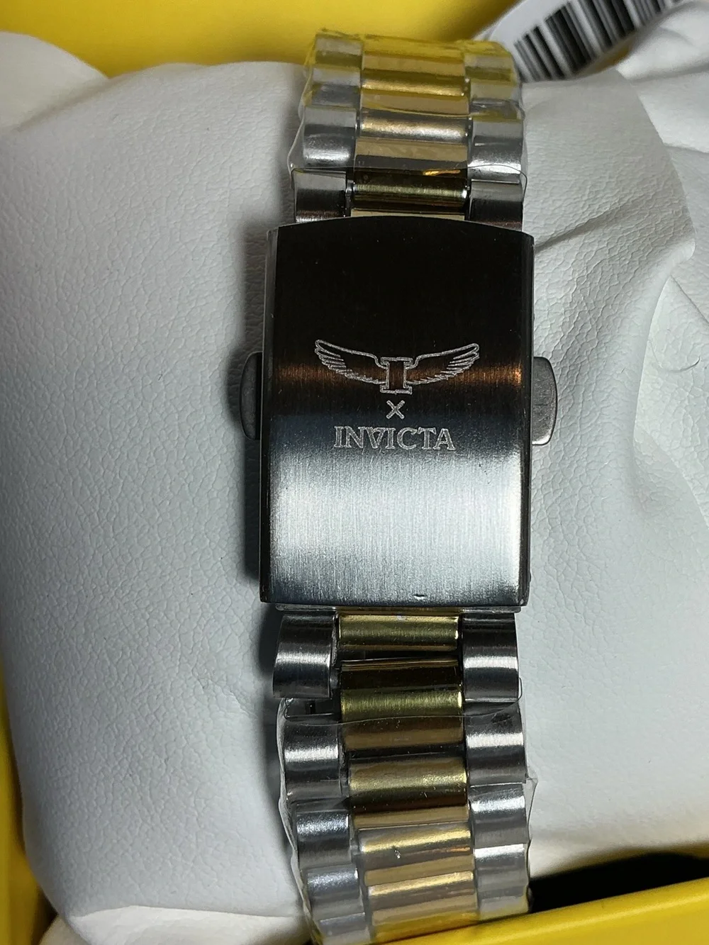 Invicta Two-Tone Silver and Gold Men's Bracelet Watch with Silver Dial